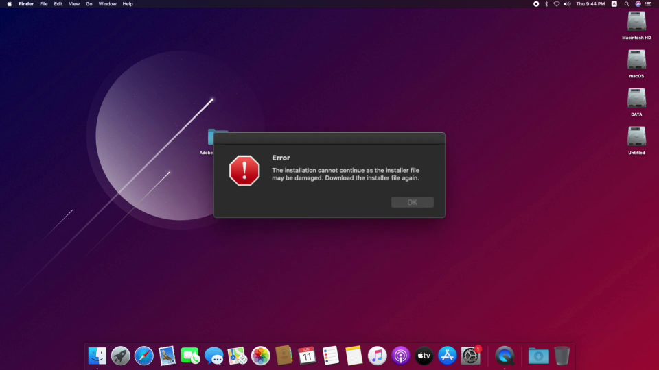 adobe damaged installer fix download windows 7
